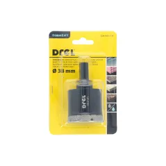 Otwornica z nasypem diamentowym 38 mm, diament lutowany