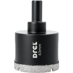 Otwornica z nasypem diamentowym 43 mm, diament lutowany