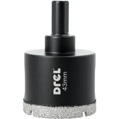 Otwornica z nasypem diamentowym 43 mm, diament lutowany