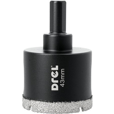 Otwornica z nasypem diamentowym 43 mm, diament lutowany
