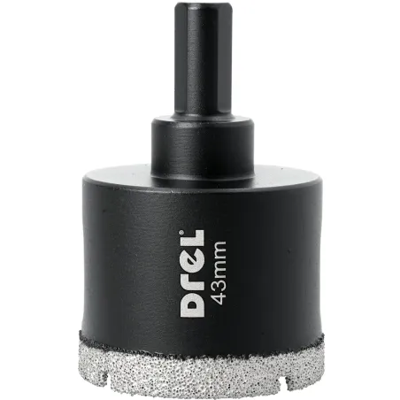 Otwornica z nasypem diamentowym 43 mm, diament lutowany