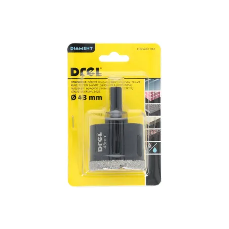 Otwornica z nasypem diamentowym 43 mm, diament lutowany