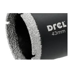 Otwornica z nasypem diamentowym 43 mm, diament lutowany