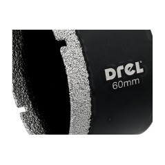 Otwornica z nasypem diamentowym 60 mm, diament lutowany