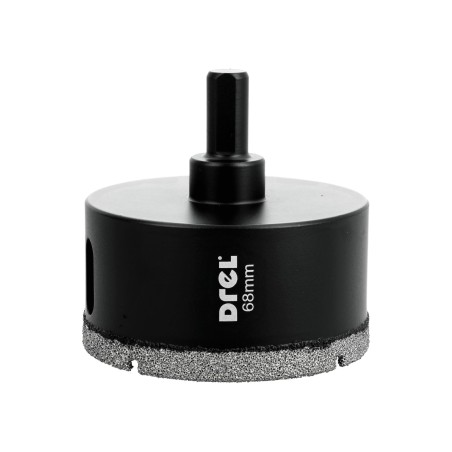 Otwornica z nasypem diamentowym 68 mm, diament lutowany