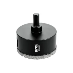 Otwornica z nasypem diamentowym 68 mm, diament lutowany