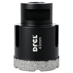 Otwornica z nasypem diamentowym 43 mm, M14, diament lutowany