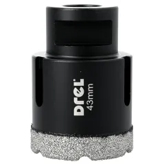 Otwornica z nasypem diamentowym 43 mm, M14, diament lutowany