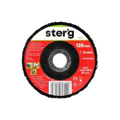 Włóknina ścierna 125 x 14 x 22.2 mm Czarna