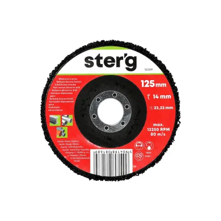 Włóknina ścierna 125 x 14 x 22.2 mm Czarna