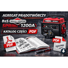 Agregat prądotwórczy B&S Sprint 1200A katalog części pdf