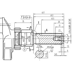 Silnik Rato R210 wał poziomy 19,05 mm / 61 mm