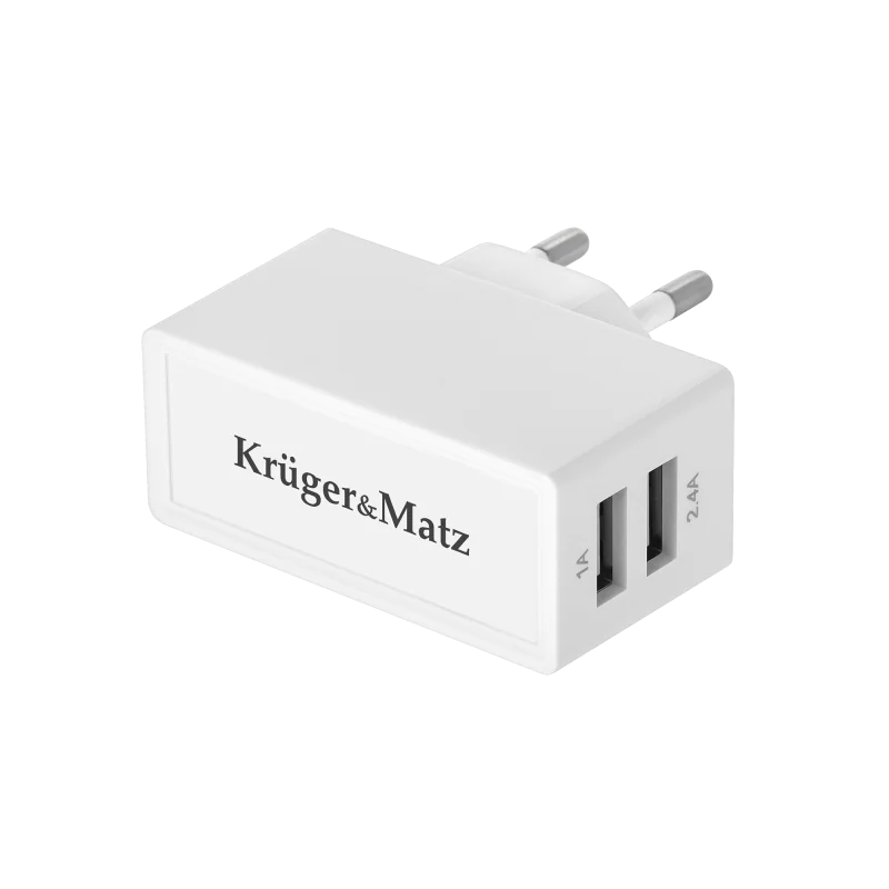 Ładowarka sieciowa Kruger&Matz dual usb 2400 mA