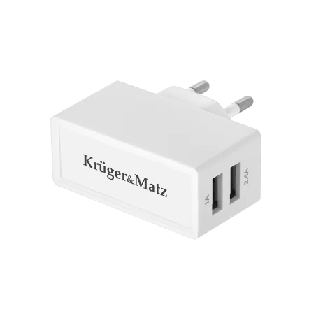 Ładowarka sieciowa Kruger&Matz dual usb 2400 mA