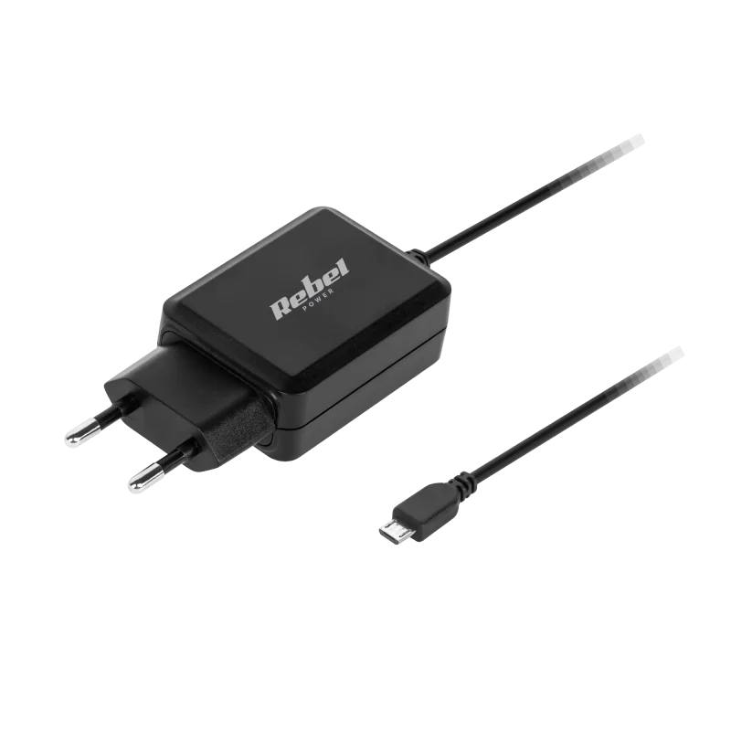 Ładowarka sieciowa microUSB 2100 mA Rebel