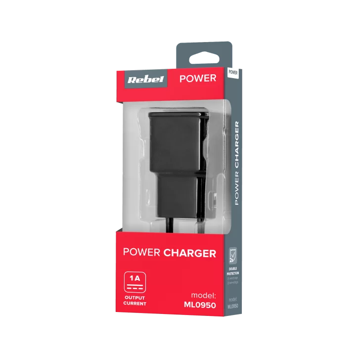 Ładowarka sieciowa Rebel USB 1000 mA