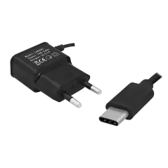 Ładowarka sieciowa USB typ C 2100 mA czarna LXG261