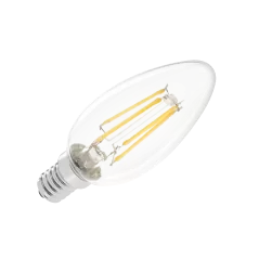 Lampa LED 4W świeca (filament) E14 3000K, 230V