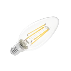 Lampa LED 4W świeca (filament) E14 3000K, 230V