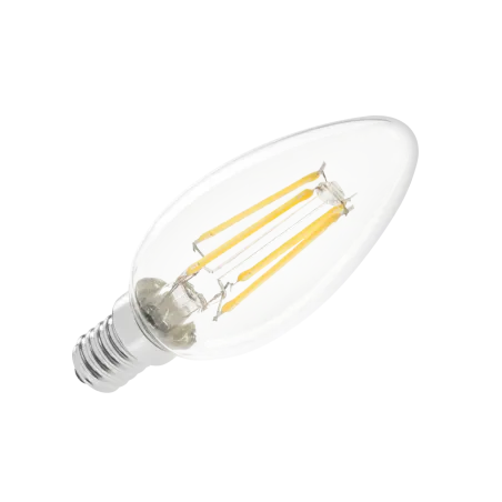 Lampa LED 4W świeca (filament) E14 3000K, 230V