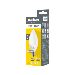 Lampa LED Rebel świeca 6W, E14, 4000K, 230V