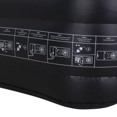 Wysoki pompowany materac AVENLI z wbudowaną pompką 196x97x47