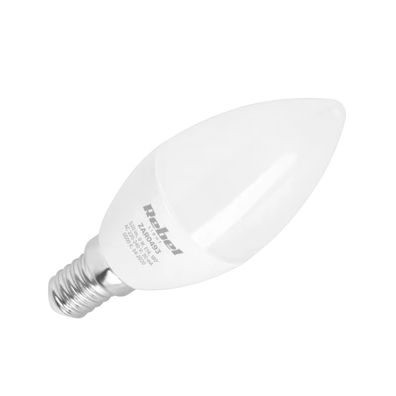 Lampa LED Rebel, świeca 6W, E14, 6500K., 230V Lampa LED Rebel, świeca 6W, E14, 6500K., 230V
