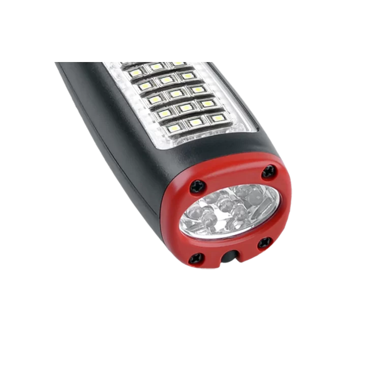 Lampa warsztatowa 24SMD + 7LED z ładowarką sieciowa i samochodową