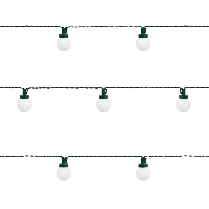 Lampki choinkowe zewnętrzne Teesa - girlanda (kule) , ciepłe białe, 230V