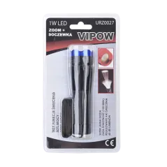 Latarka 1W VIPOW z zoom