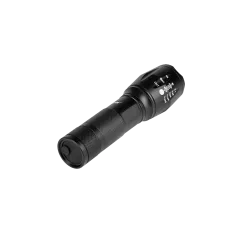 Latarka aluminiowa 10 W z funkcją zoom i kablem micro USB do ładowania