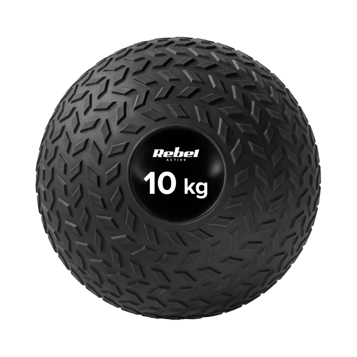 Mała piłka lekarska do ćwiczeń rehabilitacyjna Slam Ball 23cm 10kg, REBEL ACTIVE