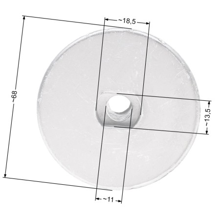 Adapter kosiarki Castel Garden PAN504 22.2mm