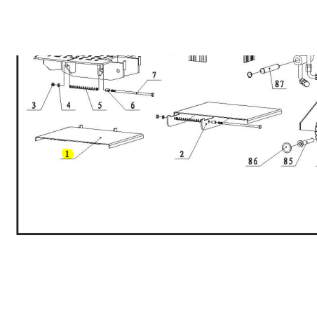 Wspornik kłody Cedrus do łuparki LS07V – oryginalna część