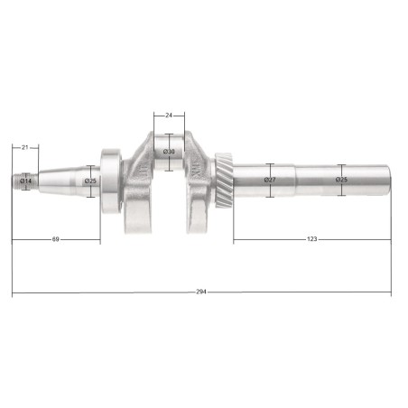 Wał korbowy Kohler XT775 CZĘŚĆ ORYGINALNA