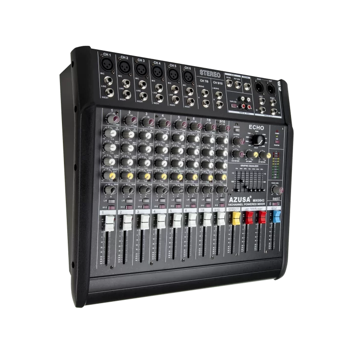 Mikser PMQ-2110+wzm. 2x250W 10 kanałów