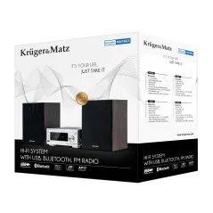 Miniwieża Kruger&Matz KM1663 z portem USB, Bluetooth i radiem FM