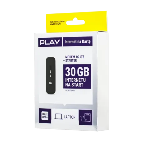 Modem 4G HUAWEI E3372 H LTE + starter PLAY 30GB LTE