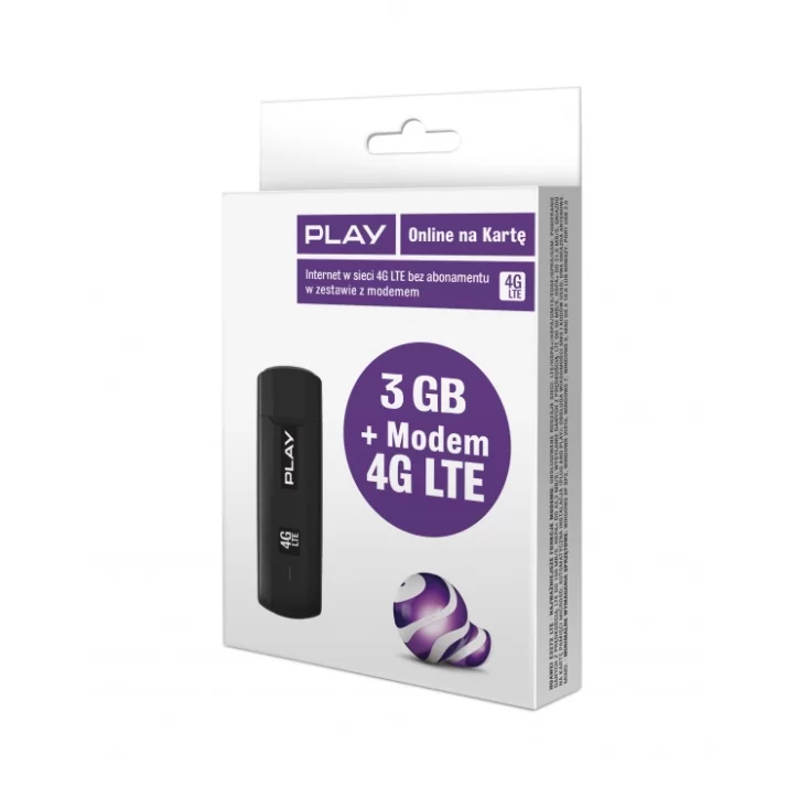 Modem HUAWEI E3372 LTE + starter 3GB PLAY