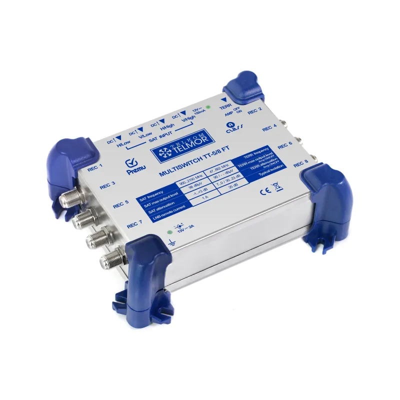 Multiswitch TT 5/8 FT V.2 PREMU z zasilaczem końcowy Telkom Telmor Multiswitch TT 5/8 FT V.2 PREMU z zasilaczem końcowy Telkom Telmor