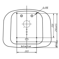 Siedzenie operatora 485x500x350 mm