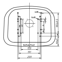 Siedzenie operatora 445x485x340 mm