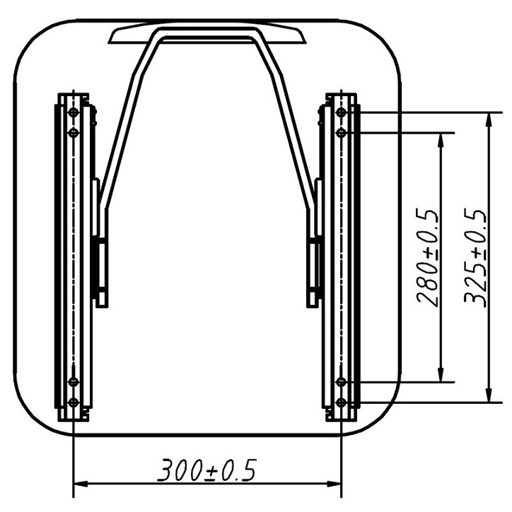 Siedzenie operatora 460x465x590 mm