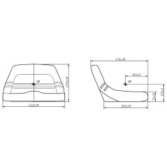 Siedzenie operatora 335x485x330 mm