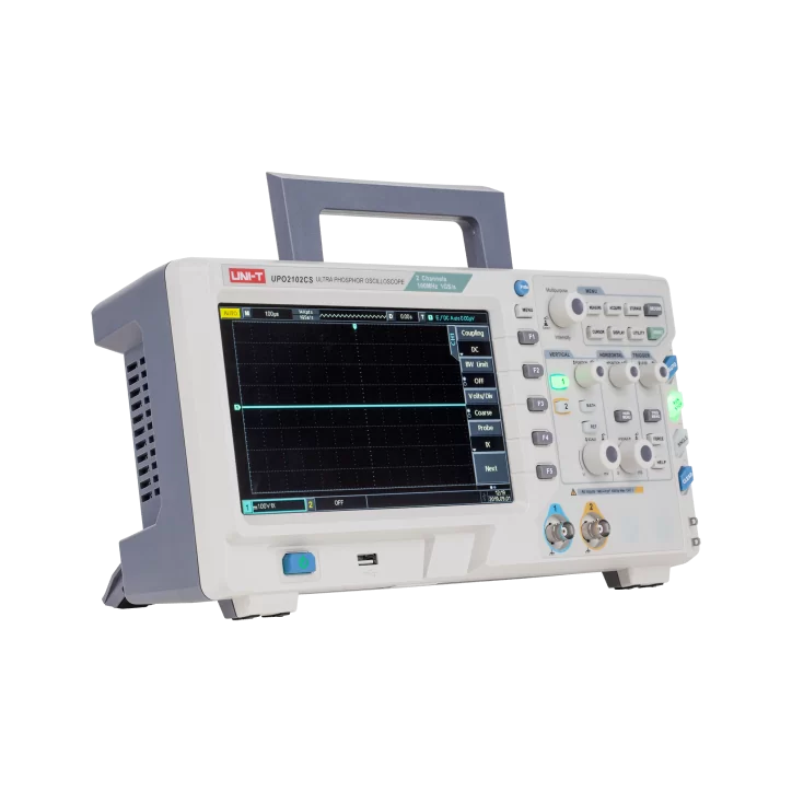 Oscyloskop Uni-T UPO2102CS z wyświetlaczem wykonanym w technologii Ultra PHOSPHOR