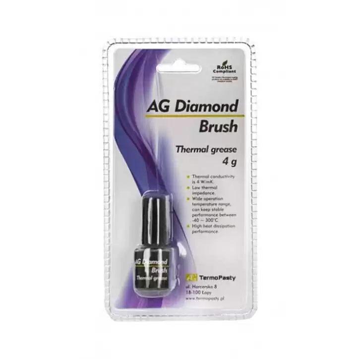 Pasta termoprzewodząca Diamond Brush 4g AG AGT-123