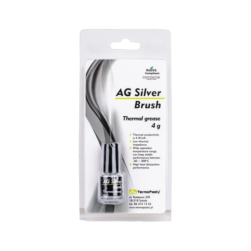 Pasta termoprzewodząca Silver Brush 4g AG AGT-124 Pasta termoprzewodząca Silver Brush 4g AG AGT-124