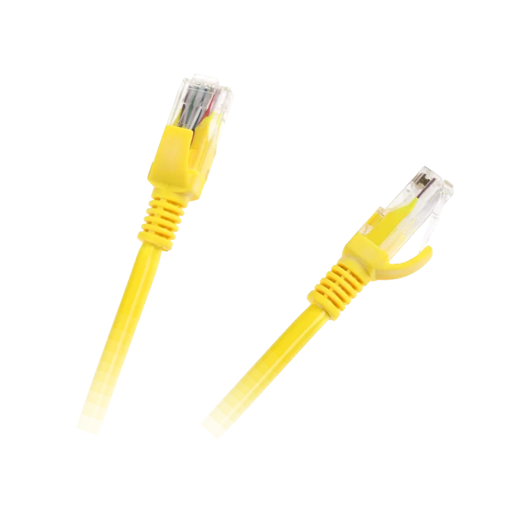 Patchcord kabel UTP kat. 5e wtyk - wtyk 2m żółty INTEX