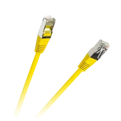 Patchcord S/FTP cat.6A 3m żółty