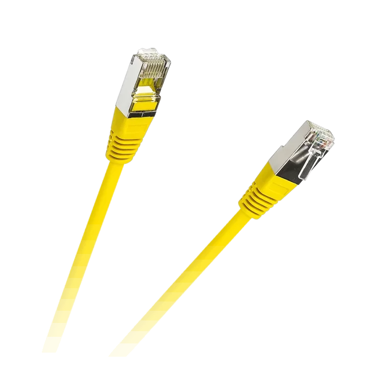 Patchcord S/FTP cat.6A 3m żółty